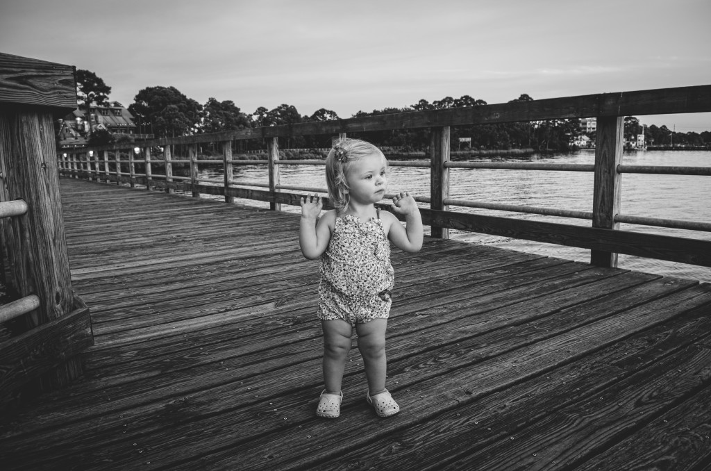 Amelie on the dock