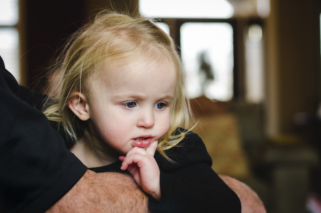 Addison in Papa's Arms