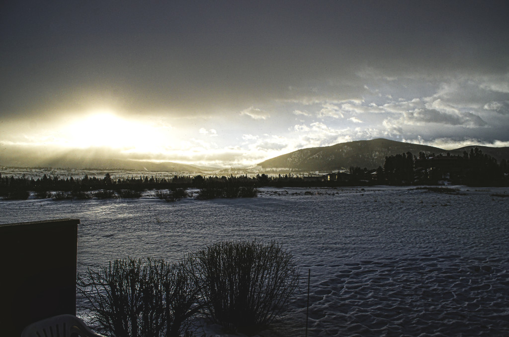 Sun Through Mountain Clouds